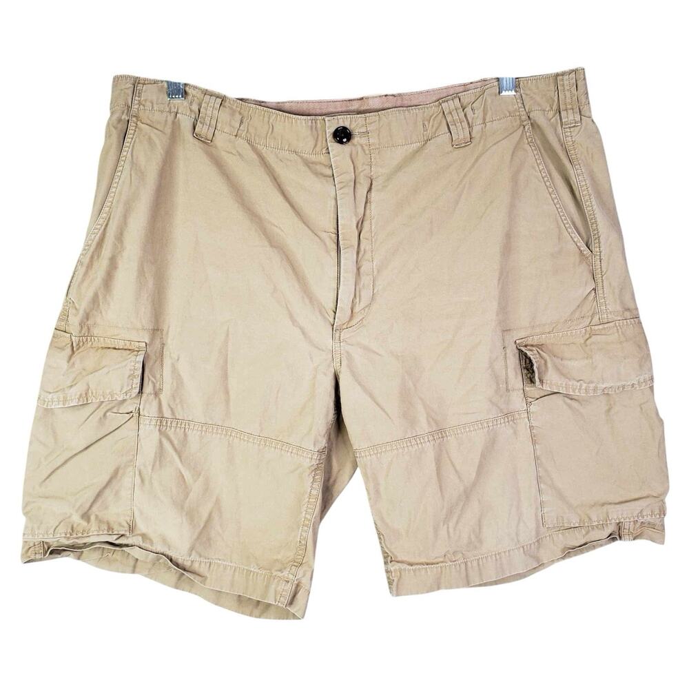 Polo Ralph Lauren Cargo Shorts Men's Size 42 Drill Khaki Tan Fatigue 10" Inseam
